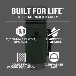 Stanley Classic Legendary Food Jar 1qt -Camp Life Gear Store HAMGN D2 6